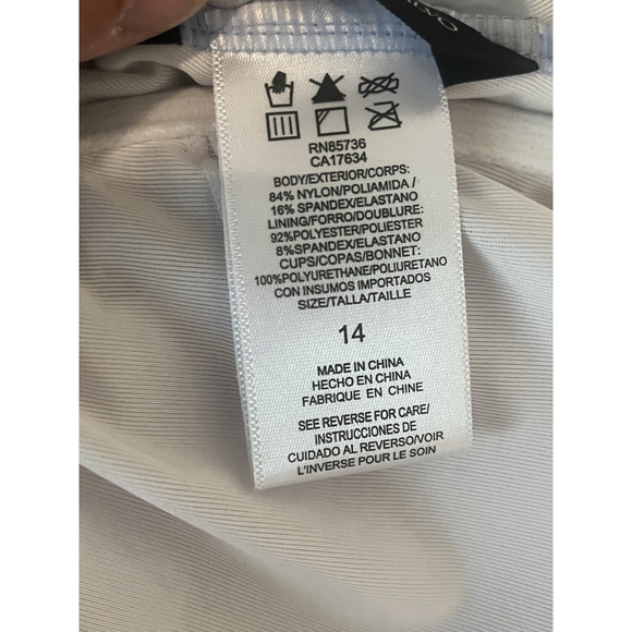 Boston Proper Carmen Marc Valvo One Piece Swimsuit 14 NWT - Picture 5 of 8